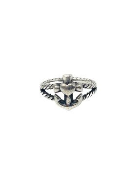 RETIRED | James Avery Anchor Heart Ring Faith Love and Hope sz. 5
